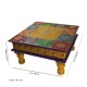 Wooden Square Pooja Chorang Hand Painted 12 x 12 x 6 Inches Wooden Square Pooja Chorang Hand Painted 12 x 12 x 6 Inches