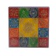 Wooden Square Pooja Chorang Hand Painted 12 x 12 x 6 Inches Wooden Square Pooja Chorang Hand Painted 12 x 12 x 6 Inches