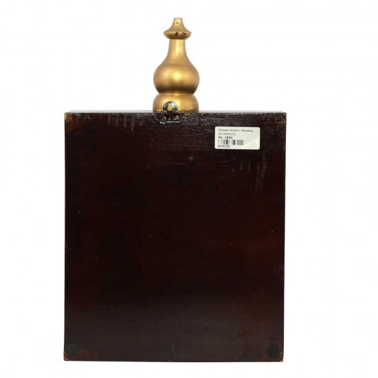 Wooden Mandir - Polished, Brass Art Wooden Mandir - Polished, Brass Art