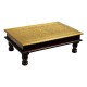 Wooden Rectangular Pooja Chorang Embossed Brass Art 12 X 18 X 6 Inches Wooden Rectangular Pooja Chorang Embossed Brass Art 12 X 18 X 6 Inches