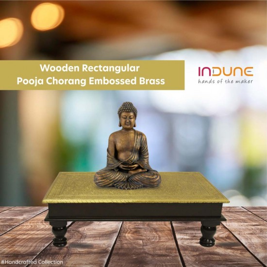 Wooden Rectangular Pooja - 1 Wooden Rectangular Pooja - 1