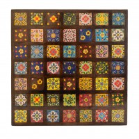 Tile Chowki 18 x 18 inches (49 small tiles of 2x2)