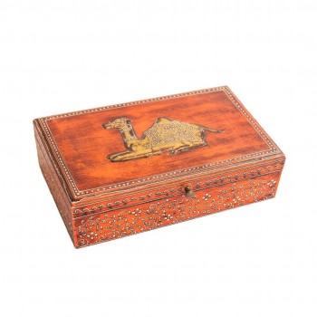 Orange Box with Camel Embossed on Top - Large