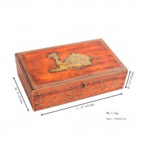 Orange Box with Camel Embossed on Top - Large