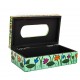 Wooden Green Hand-Painted Tissue Box  