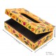 Wooden Yellow Hand-Painted Tissue Box