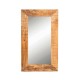 Rough Wood Rectangular Mirror Frame light Polish  