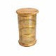Metal cut work stool with wooden platform Metal cut work stool with wooden platform
