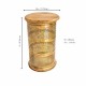 Metal cut work stool with wooden platform Metal cut work stool with wooden platform