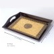 Wooden brass artwork Tray 9 x 12 inch Wooden brass artwork Tray 9 x 12 inch