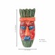 Handmade Wooden Mask Tribal 6 x 12 inch (Red)