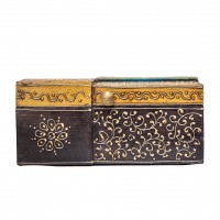 Colorful Oriental jewellery box  7.5 x 9 inch  