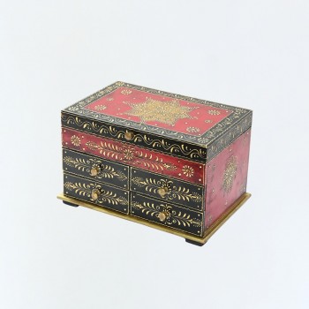 Hand painted jewellery box with Drawer