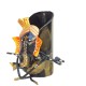 Ganesha Pen Stand / Flower Vase. Iron/ Painted