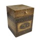 Embossed Brass Tea Box Embossed Brass Tea Box