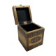 Embossed Brass Art Wooden Coffee Container Box - Full Brass Embossed Brass Art Wooden Coffee Container Box - Full Brass