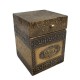 Embossed Brass Art Wooden Sugar Container Box - Full Brass Embossed Brass Art Wooden Sugar Container Box - Full Brass