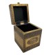 Embossed Brass Art Wooden Sugar Container Box - Full Brass Embossed Brass Art Wooden Sugar Container Box - Full Brass