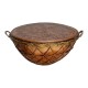 Antique Copper Brass Colored Indian Tribal Nagada (Drum) - dia. 21 Inches Antique Copper Brass Colored Indian Tribal Nagada (Drum) - dia. 21 Inches