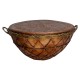 Antique Copper Brass Colored Indian Tribal Nagada (Drum) - dia. 21 Inches Antique Copper Brass Colored Indian Tribal Nagada (Drum) - dia. 21 Inches
