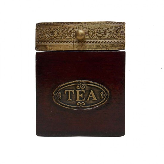 Tea Box Half Brass Tea Box Half Brass