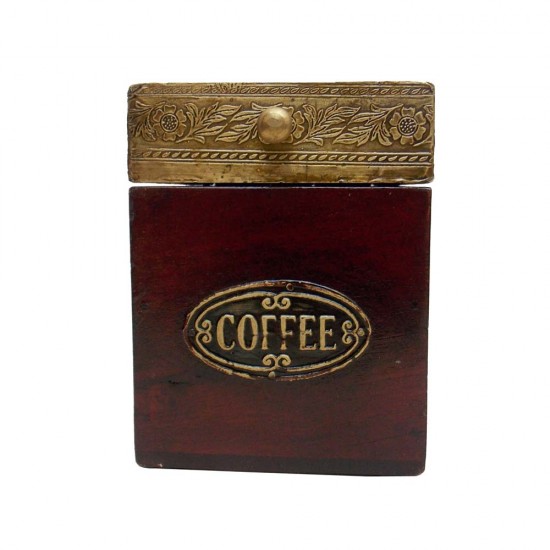 Coffee Box Half Brass Coffee Box Half Brass