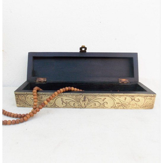 Embossed Brass Art Mangal Sutra Box