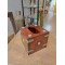 Wooden Square Tissue Box with Brassart
