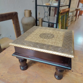 Brass Top Chowki 10 x 10 inch