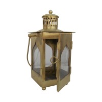 Antique Golden Finish Iron Lantern