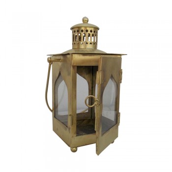 Antique Golden Finish Iron Lantern