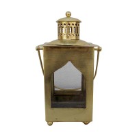 Antique Golden Finish Iron Lantern