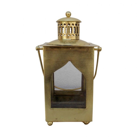 Antique Golden Finish Iron Lantern