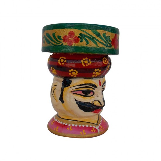 Painted Babla Candle Stand 4 Inch