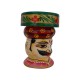 Painted Babla Candle Stand 4 Inch