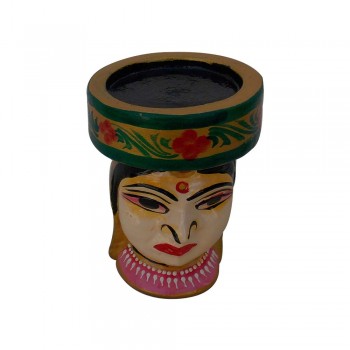 Painted Babli Candle Stand 4 Inch