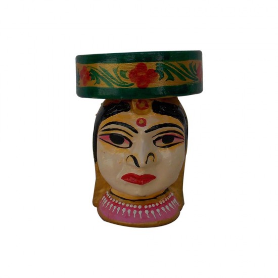 Painted Babli Candle Stand 4 Inch