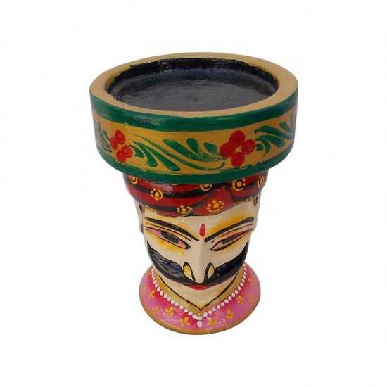 Painted Babla Candle Stand 6 Inch Painted Babla Candle Stand 6 Inch