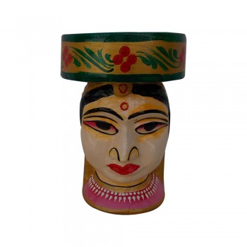 Painted Babli Candle Stand 6 Inch