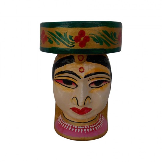 Painted Babli Candle Stand 6 Inch