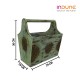 Wooden Basket Magazine Holder - Distress White Wooden Basket Magazine Holder - Distress White