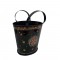 Iron Painted Bucket - ht 10 inches