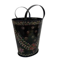 Iron Painted Bucket - Set of Two