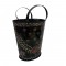 Iron Painted Bucket - Ht. 13 inches