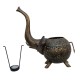 Iron Perforated Elephant Tea Light- Festive Decor - Large