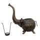 Iron Perforated Elephant Tea Light- Festive Decor - Large Iron Perforated Elephant Tea Light- Festive Decor - Large