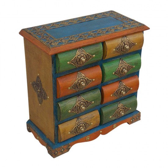 Eight Drawers Wooden Mini Chest Eight Drawers Wooden Mini Chest