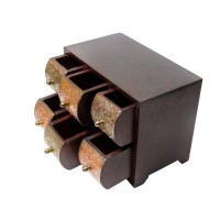 6 Drawers Chest - Copper Brass