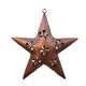 Hanging Star With Glittering Star Perforations - Copper Finish (Large) Hanging Star With Glittering Star Perforations - Copper Finish (Large)