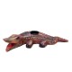 Good Luck Crocodile Tealight Holder - Wooden Good Luck Crocodile Tealight Holder - Wooden